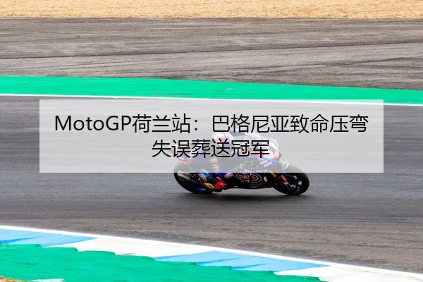 MotoGP荷兰站：巴格尼亚致命压弯失误葬送冠军